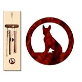 Boston Terrier Wind Chimes X-SMALL Bronze