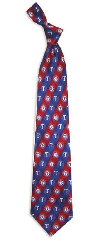 Texas Rangers Pattern 1 Silk Necktie