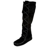 Minnetonka Womens 1422 Front Lace Knee-High Bo