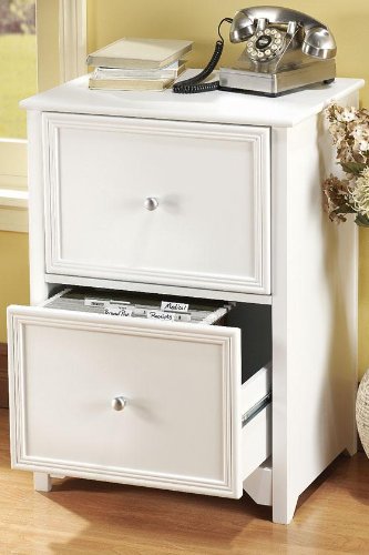 Oxford 2 - drawer Letter - size File Cabinet, 2-DRAWER, WHITE
