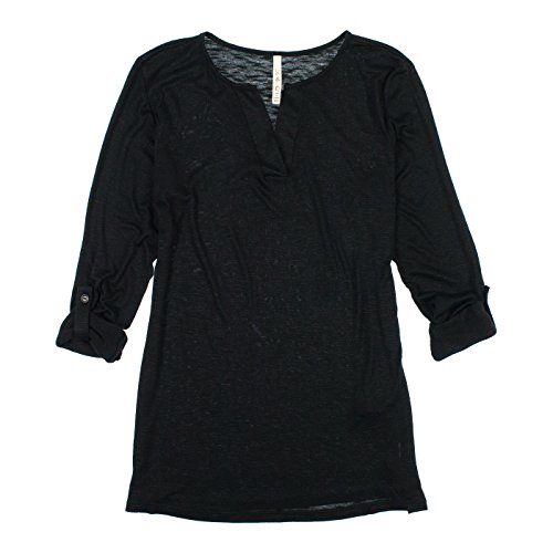 Leo & Nicole Ladies' Stripe Tunic, Lightweight, V-neck Line, Tunic Style