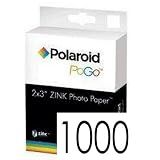 Buy Polaroid Zink media 1000 Pack Photo Paper for Polaroid Pogo Cameras and Printers by Polaroid