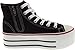 Maxstar Women's C50 7 Holes Zipper Platform Canvas High Top Neon Sneakers