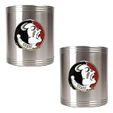 Florida State Seminoles NCAA 2pc Stainless Can Holder Set