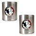 Florida State Seminoles NCAA 2pc Stainless Can Holder Set by Great American Products