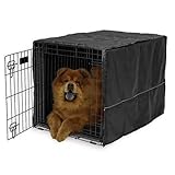 Quiet Time Crate Cover Black Polyester 36" x 23.5" x 24" by Midwest
