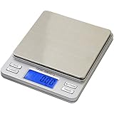 Smart Weigh Digital Pro Pocket Scale with Back-Lit LCD Display, Silver