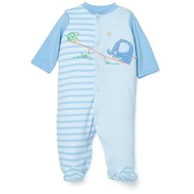 Little Me Elephant & Turtle Layette Light Blue