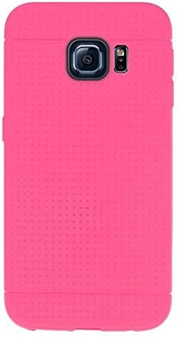 Samsung Galaxy S6 Edge TPU Soft Silicone Gel Back Case Cover durable Skin Shell (Hot Pink)