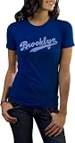 Brooklyn Dodgers Women's Majestic Select Cooperstown Official Logo Fashion Tee