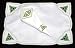 Set of 4 Table Place Settings (4 Placemats/4 Napkins) in a Green Celtic Eternity Knot Design