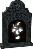 Sound Activated Illuminated Skull Tombstone