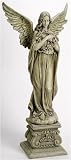 48 Celestial Angel Holding Wreath Outdoor Garden Statue #47623