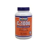 Now Foods Vitamin C W/ Rose Hips, 250 Tablets / 1000 Mg