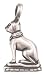 Holy Egyptian Cat Statue Pewter Pendant Necklace