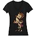 Impact Alice in Wonderland hatter Women's V-neck tshirt-Black-Medium