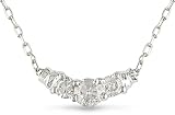 10k White Gold 1/4ct TDW Diamond Necklace