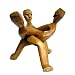 3 Head Wooden Unity Tripod Hand Carved in Ghana, Arica