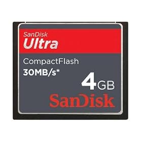 SanDisk Ultra 4GB CompactFlash Card (SDCFH-004G, bulk packaging)