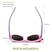 RIVBOS RBK002 Rubber Flexible Kids Polarized Sunglasses for Baby and Children Age 3-10 (Mirrored Lens Available)