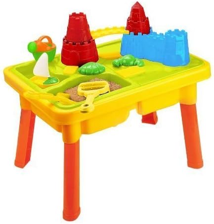 Sandbox Castle 2-in-1 Sand and Water Table with Beach Play Set for Kid BT25C by OMSIC