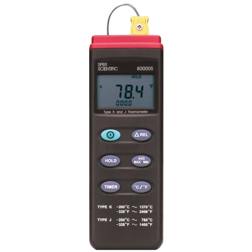 Advanced Thermocouple Probe Thermometer with Computer Interface Capability - Sper Scientific (Model 800005)