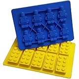 Jollylife Building Bricks and Minifigure Ice Cube Tray or Candy Mold --For Lego Lovers