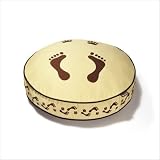Utopian Footprints Round Duvet Cover Size: Small - 27.5