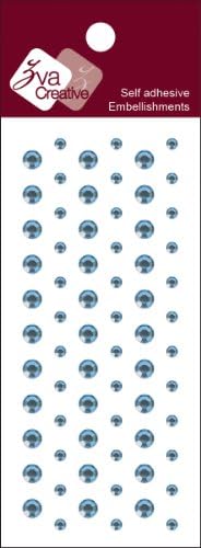 Zva CreativeCRW-04CB-135 Crystal Sticker, Ice Blue Individuals