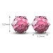 R-timer Jewelry Crystal Stud Earrings for Women Swarovski Elements (Tourmaline)