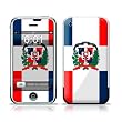Dominican Republic Flag Design Protective Skin Decal Sticker for Apple iPhone (2G)1st Generation