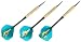 Darters Darts Soft-Dartset HOBBY, Messing geriffelt, ca. 14 g, mit Etui.