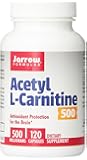 Jarrow Formulas Acetyl L-Carnitine 500 mg, Supports Antioxidant Protection for the Brain, 120 Caps