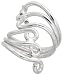 Sterling Silver Hand Made Freeform Wire Ring, 1 1/4 (32mm) wide
