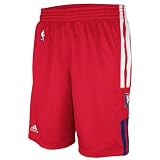 New Jersey Nets Red 2011-2012 On-Court Pre-Game Warm-Up Shorts