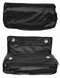 Black Leather Combination Pipe & Tobacco Pouch