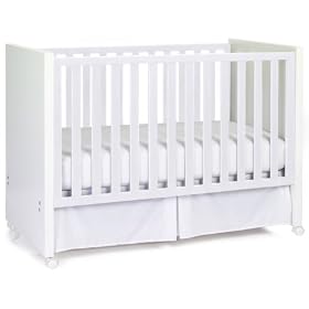 Babi Italia Scandi Convertible Drop Side Crib, White