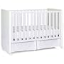 Babi Italia Scandi Convertible Drop Side Crib, White