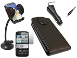 iTALKonline CAR DRIVE Pack BLACK Clip On Flip Case/Cover/Skin, LCD Screen/S ....