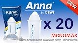 Produkt-Bild: 20 Anna Monomax Wasserfilter Kartuschen passend auch f&uuml;r Brita Classic, PearlCo