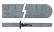 C-Thru Stainless Steel Ruler With Clip 6 Inch