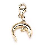 Dolphin Charm in 14K Yellow Gold - Small