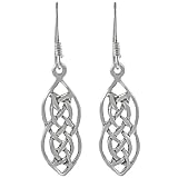 Sterling Silver Celtic Knot Dangle Earrings