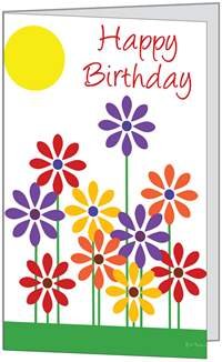 Birthday Boy Child Son Niece Sun Girl Handmade Quality Greeting Card (5x7) by QuickieCards. Always Fast FREE Shipping