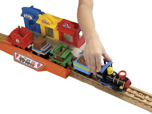 Fisher Price GeoTrax Timbertown Railway with Push Train