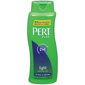 Pert Plus 2 in 1 Shampoo Plus Conditioner, Light Conditioning Formula For Fine or Oily Hair, 25.4-Ounce Bottles (Pack of 4)