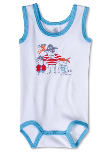 Sanetta Baby - Jungen Body  321345, Gr. 98, Wei&szlig; (10) Preisvergleich
