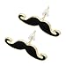 KATGI Fashion Retro Handlebar Mustache Hipster Beard Vintage Statement Necklace & Earrings - (Set of 2)