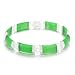 Beautiful Genuine Jade and Sterling Silver Bracelet