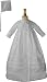 Cotton Sateen Bishop's Christening Baptism Gown and Bonnet